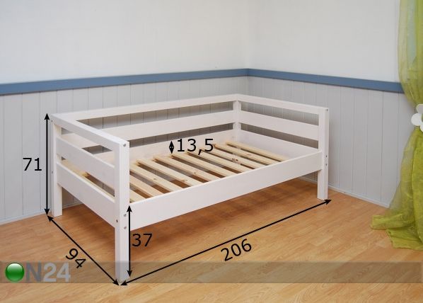 Кровать Bergen 90x200 cm размеры