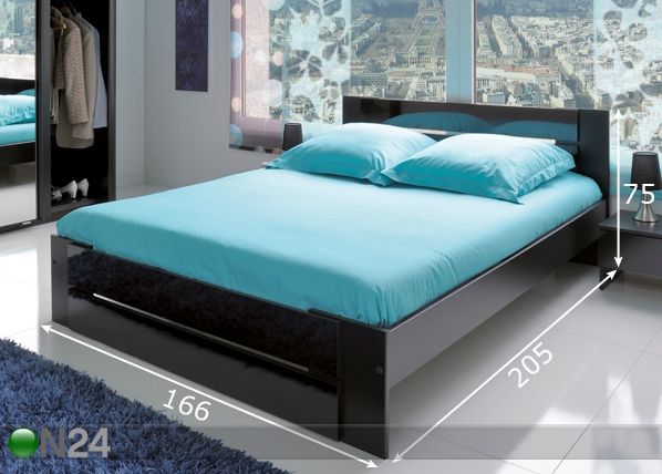 Кровать Black 160x200 см размеры