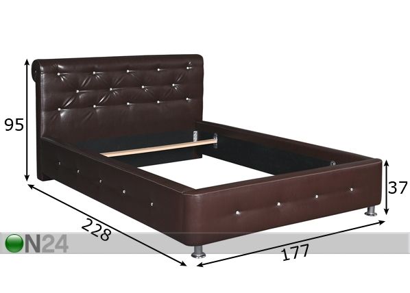 Кровать Bordo 160x200 cm размеры