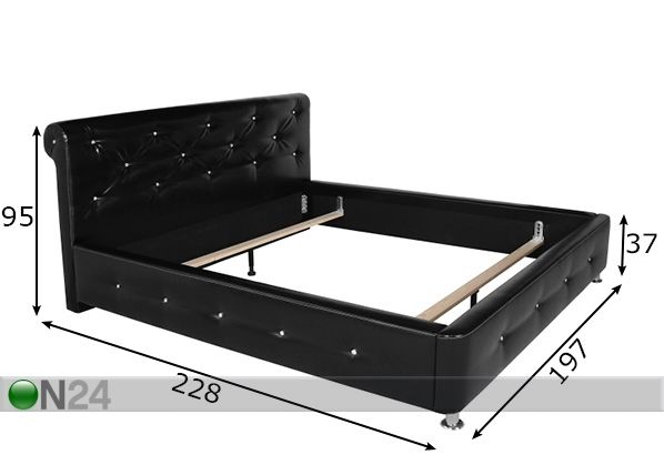 Кровать Bordo 180x200 cm размеры