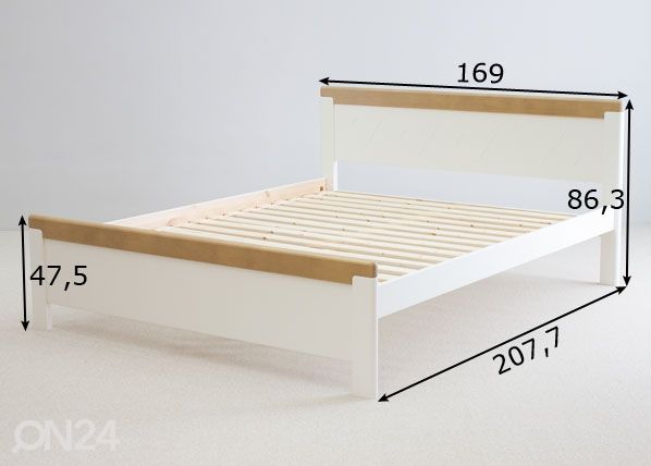 Кровать Carita 160x200 cm размеры
