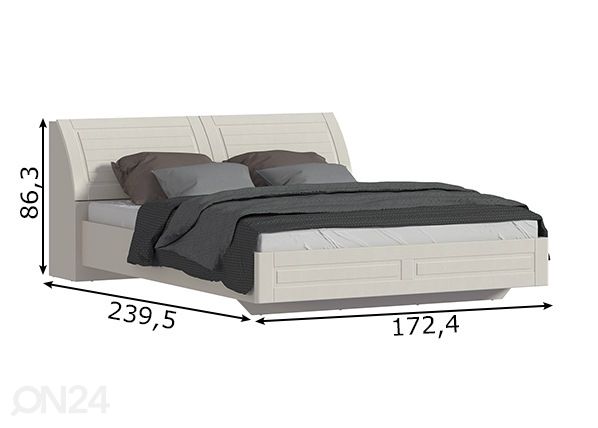 Кровать City 160x200 cm размеры