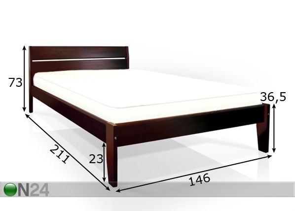 Кровать Classic 2 140x200 cm размеры