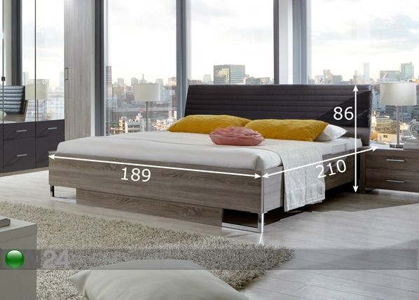 Кровать Corfu 180x200 см размеры