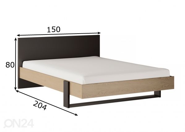 Кровать Duplex 140x200 cm размеры