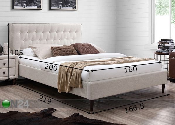 Кровать Emilia 160x200 см размеры