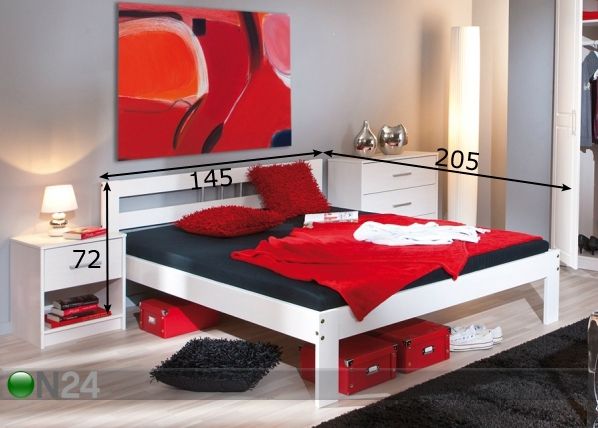 Кровать Fana 140x200 cm размеры