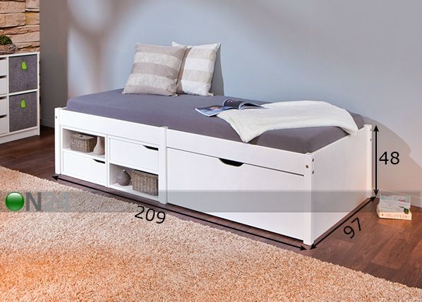 Кровать Farum 90x200 cm размеры