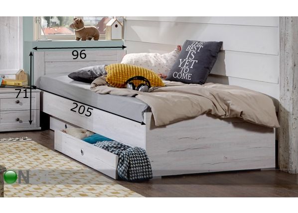 Кровать Filou 90x200 cm размеры