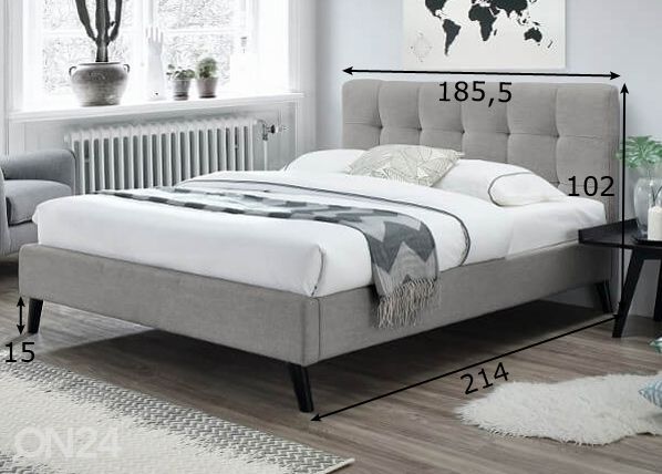 Кровать Fleur 180x200 cm размеры