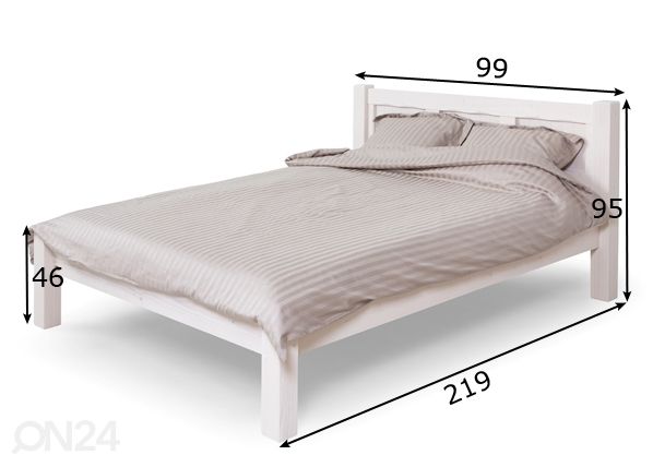Кровать Freyja 80x200 cm размеры