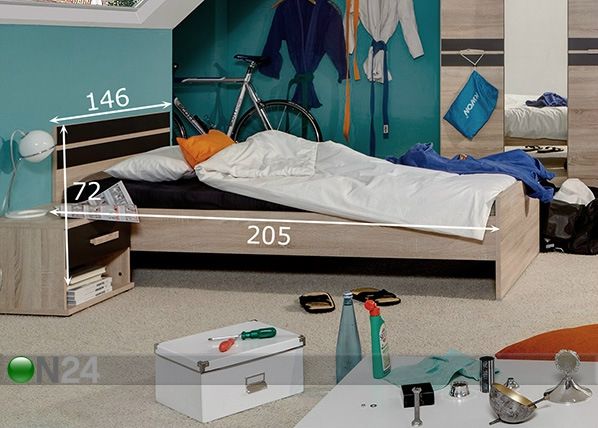 Кровать Game 140x200 cm размеры