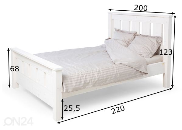Кровать Georg 180x200 cm размеры