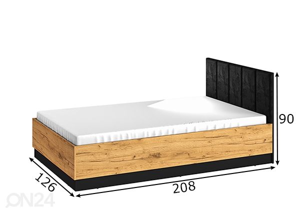 Кровать Gotland 120x200 cm размеры