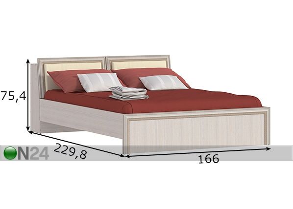 Кровать Grace 160x200 cm размеры