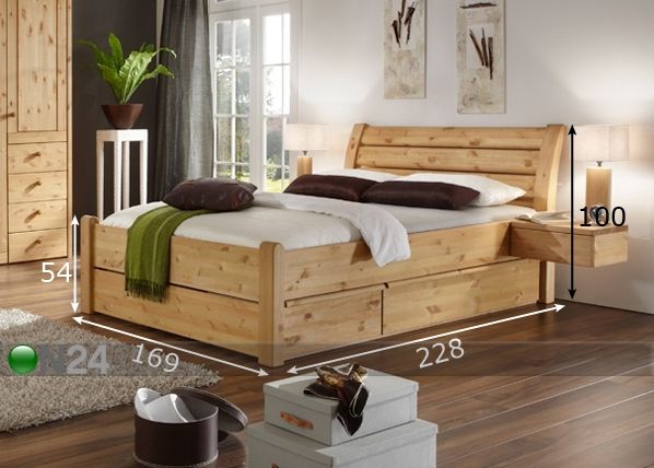 Кровать Greta 160x200 cm размеры