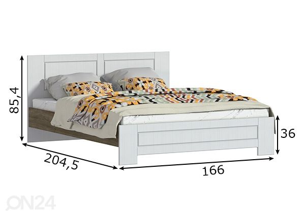 Кровать Ilona 160x200 cm размеры