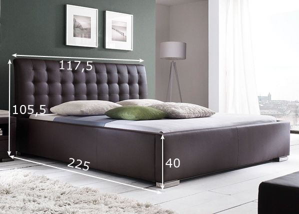 Кровать Isa Comfort 100x200 cm размеры