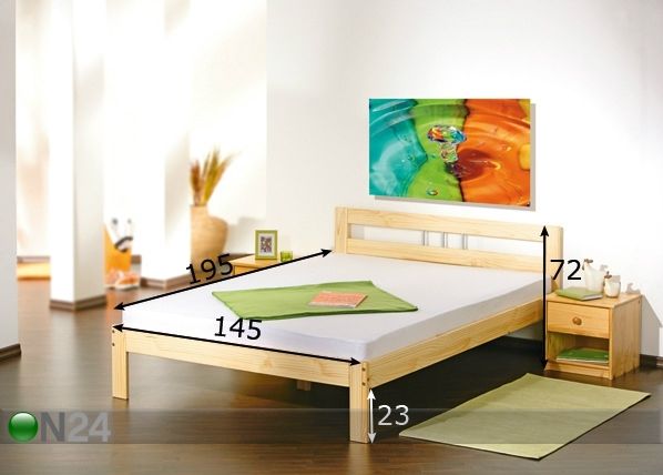 Кровать Jana 140x190 cm размеры