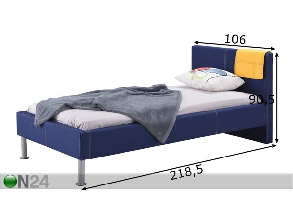 Кровать Kalipso 90x200 cm размеры