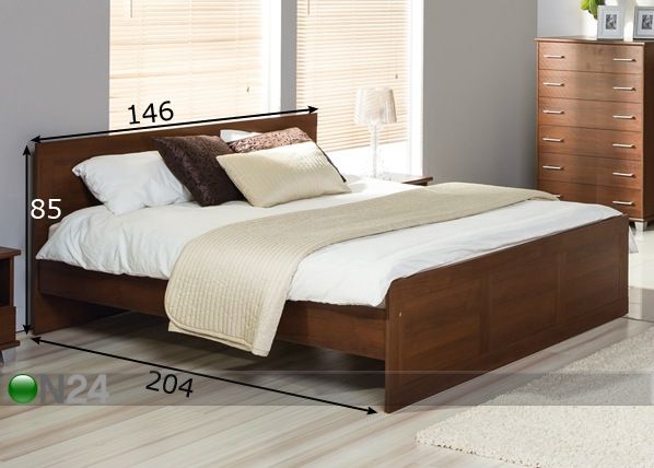 Кровать Komo 140x200 см размеры