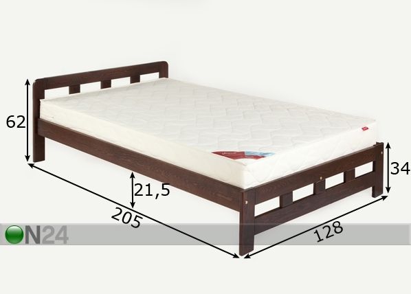 Кровать Kristina 120x200 cm размеры