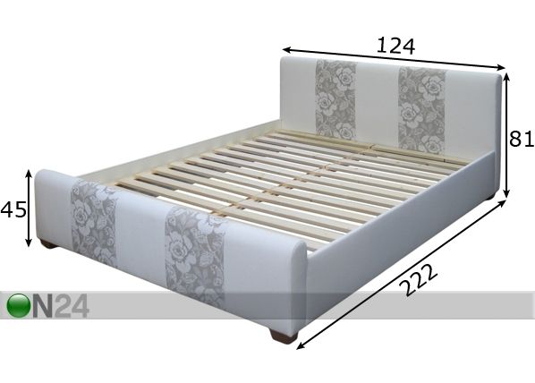Кровать Leedi 120x200 cm размеры