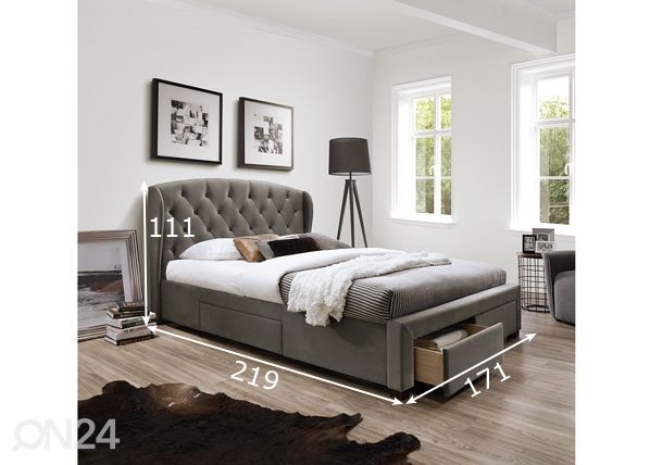 Кровать Louis с матрасом 160x200 cm размеры