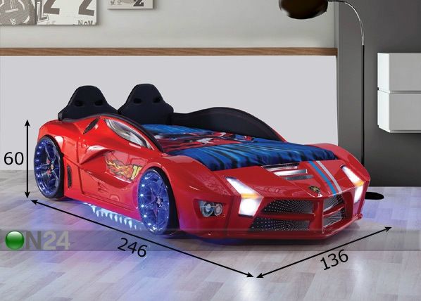 Кровать Luxury Car 90x190 см размеры
