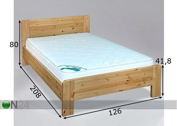 Кровать Maria 120x200 cm размеры