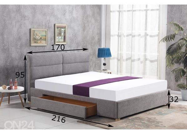 Кровать Merida 160x200 cm размеры