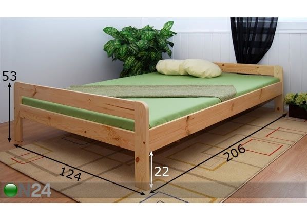 Кровать Moniek 120x200 см размеры