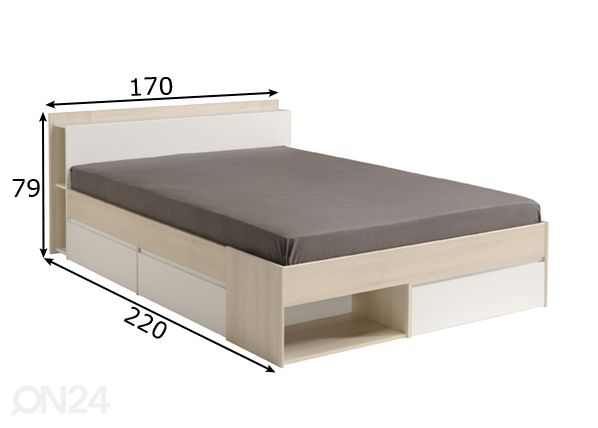 Кровать Most 160x200 cm размеры