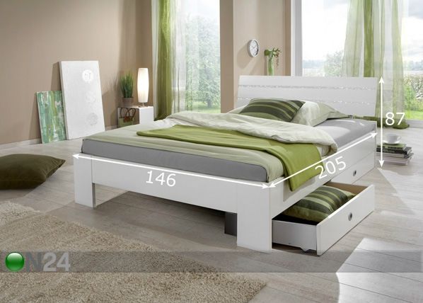 Кровать Nightlight 140x200 cm размеры