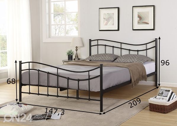 Кровать Odette 140x200 cm размеры