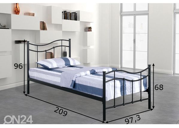 Кровать Odette 90x200 cm размеры