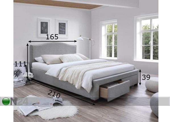 Кровать Olga 160x200 cm размеры