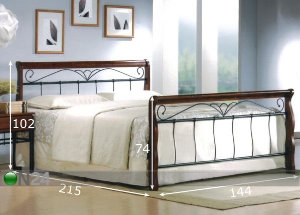 Кровать Paris 140x200 см размеры
