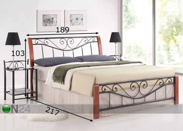 Кровать Parma 180x200 cm размеры
