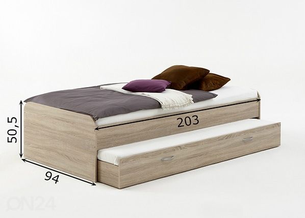 Кровать Pedro 4 90x200 см размеры
