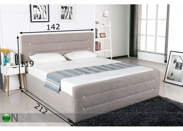 Кровать Petros 140x200 cm размеры