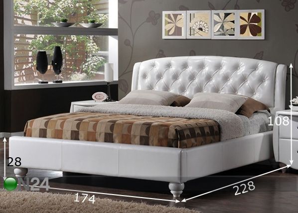 Кровать Potenza 160x200 cm размеры