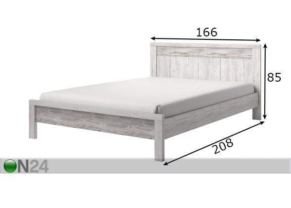 Кровать Provence 160x200 cm размеры