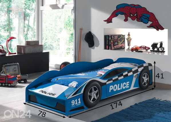Кровать Race Car 70x140 cm размеры