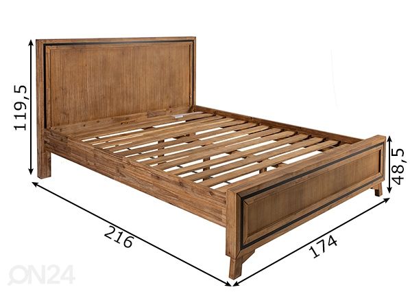 Кровать Richard 160x200 см размеры