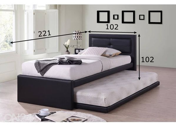 Кровать Rodan 90x200 cm размеры