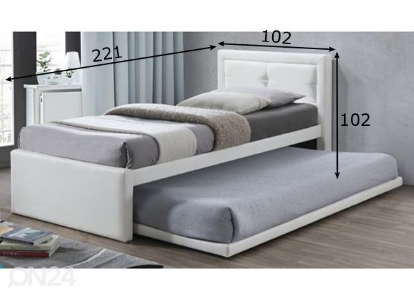 Кровать Rodan 90x200 cm размеры