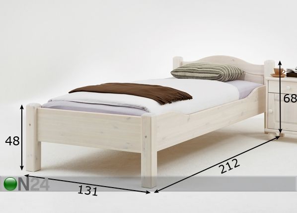 Кровать Roja 120x200 cm размеры