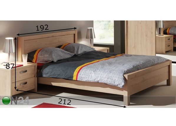 Кровать Romy 180x200 cm размеры