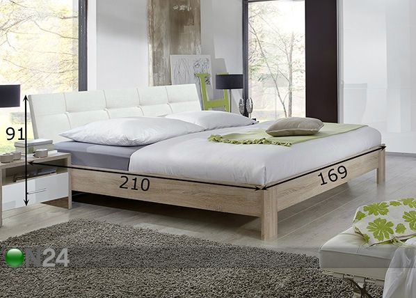 Кровать Rügen 160x200 cm размеры